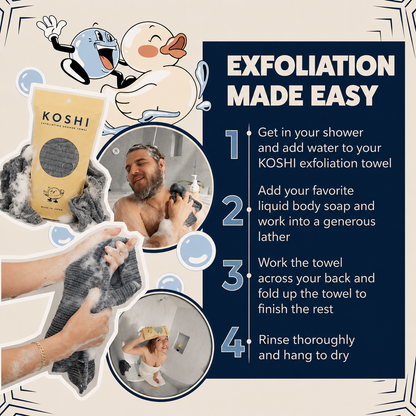 Exfoliating Shower Towel