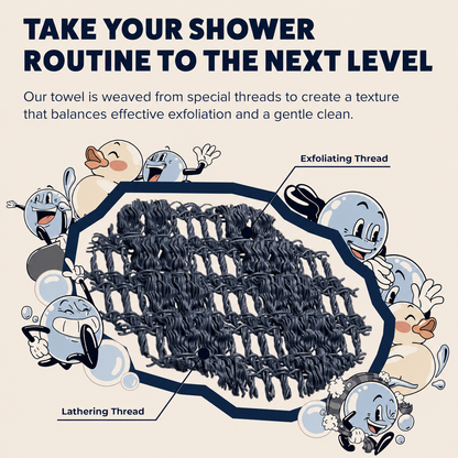 Exfoliating Shower Towel